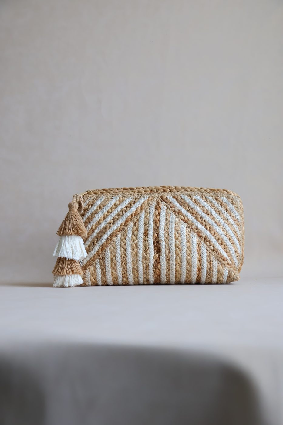 Tassel Stripe Envelope Clutch by Indi Roots