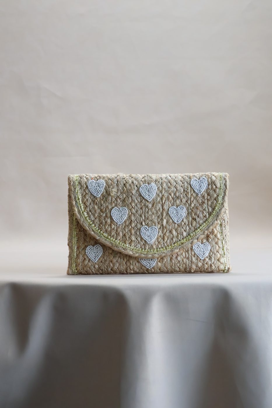 Heartweave Envelope Clutch by Indi Roots