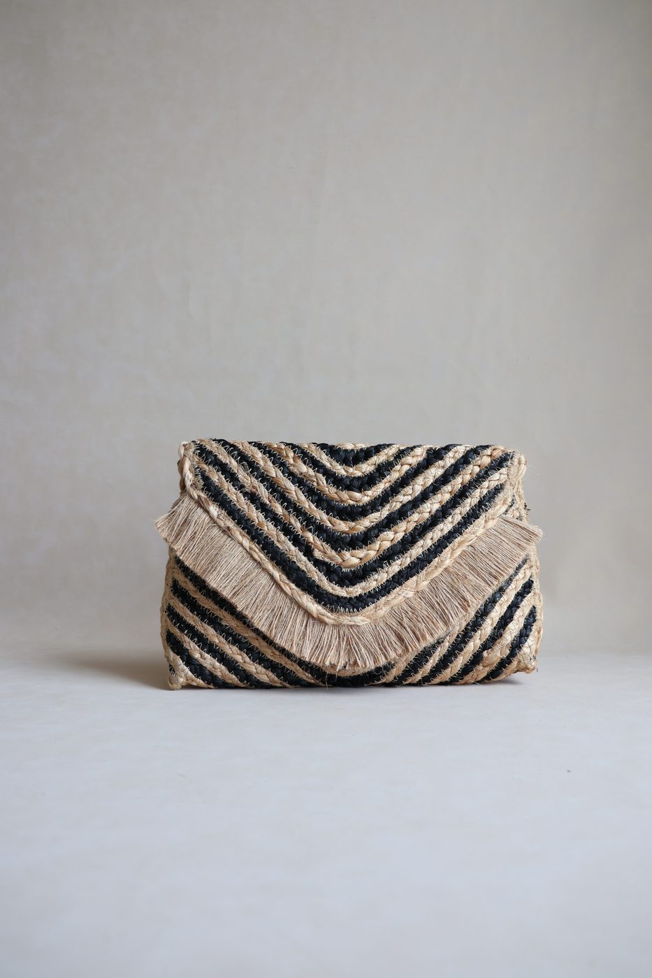 Chevron Envelope Clutch by Indi Roots