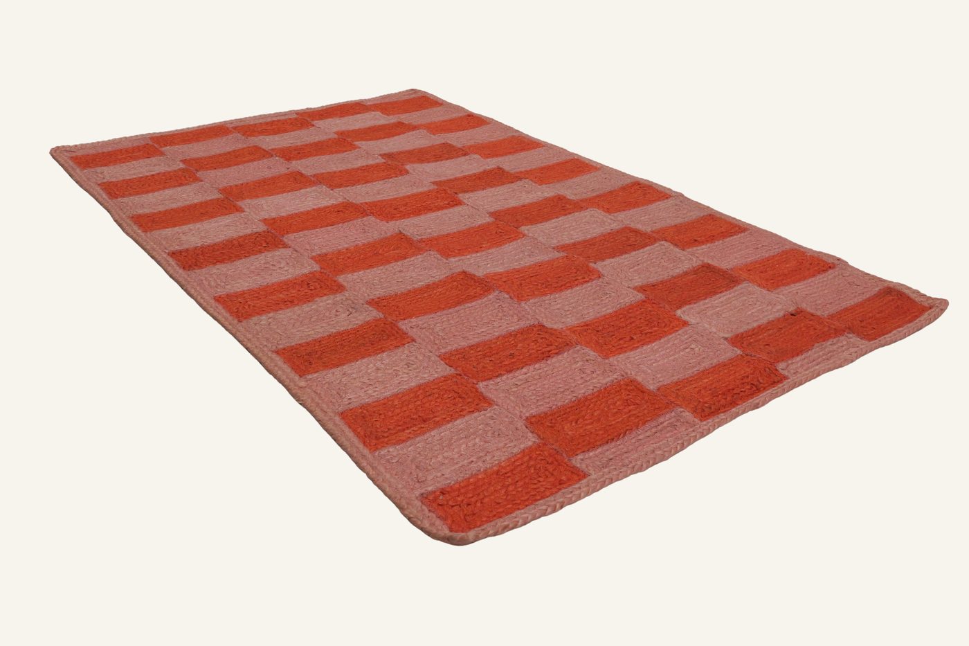 Terracotta Check Rug by Indi Roots