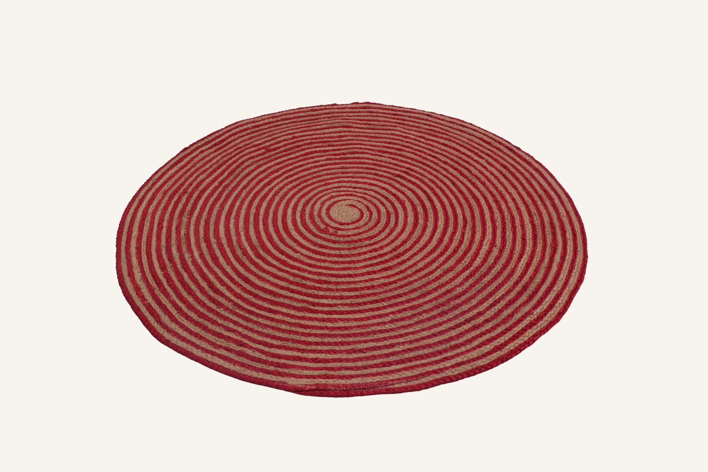 Wine Spiral Rug by Indi Roots