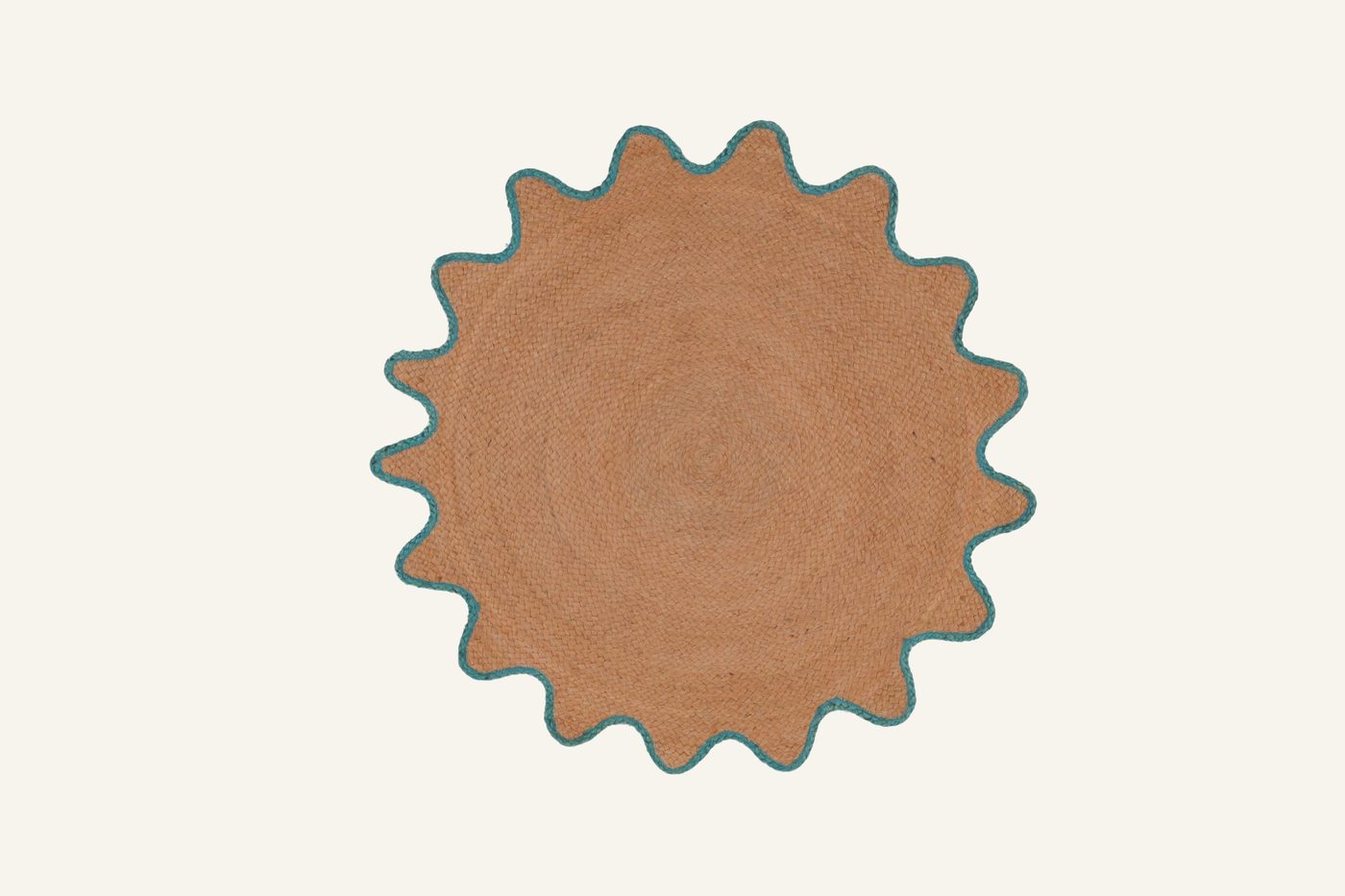 Seafoam Scallop Rug by Indi Roots