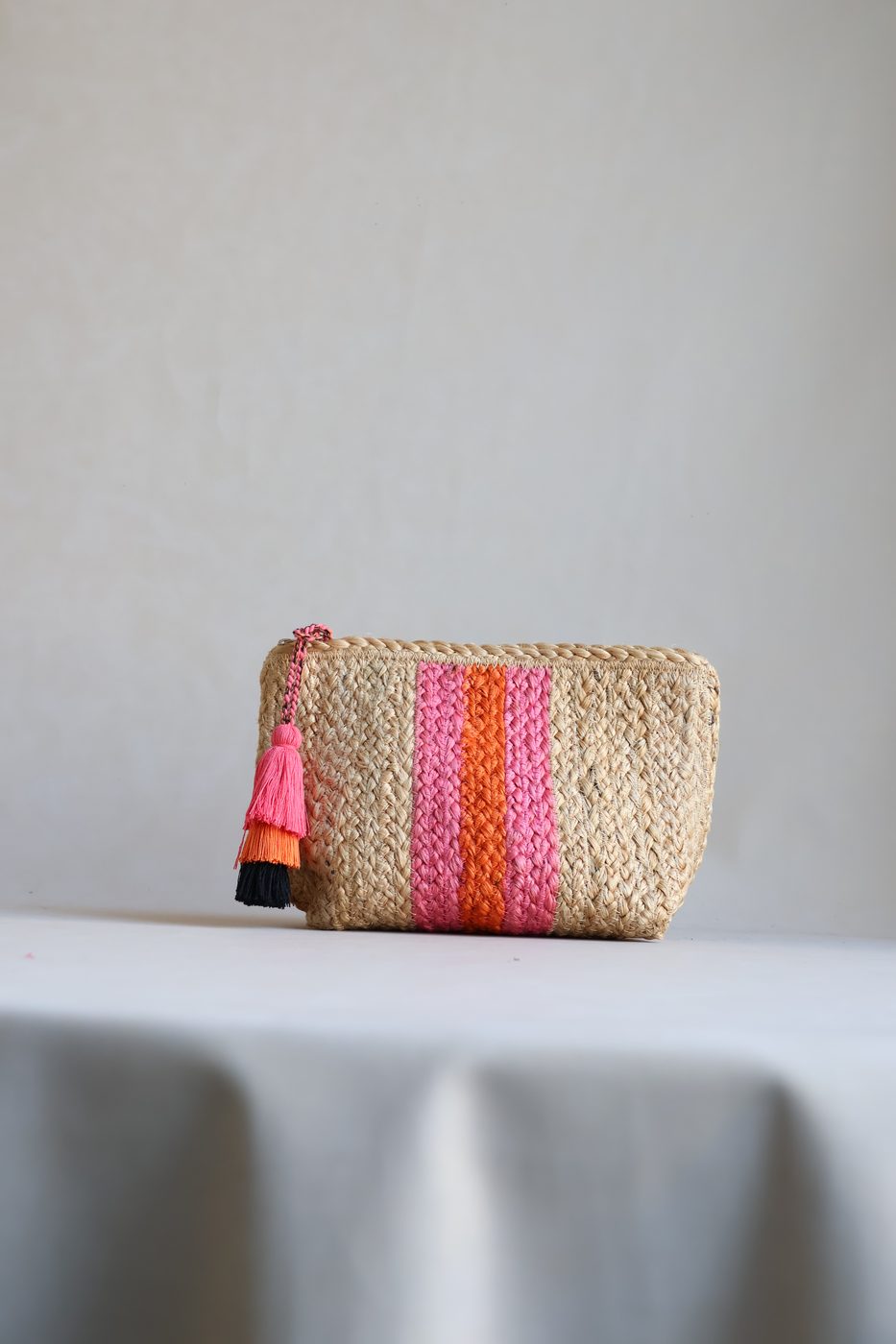 Festival Stripe Zip Pouch by Indi Roots