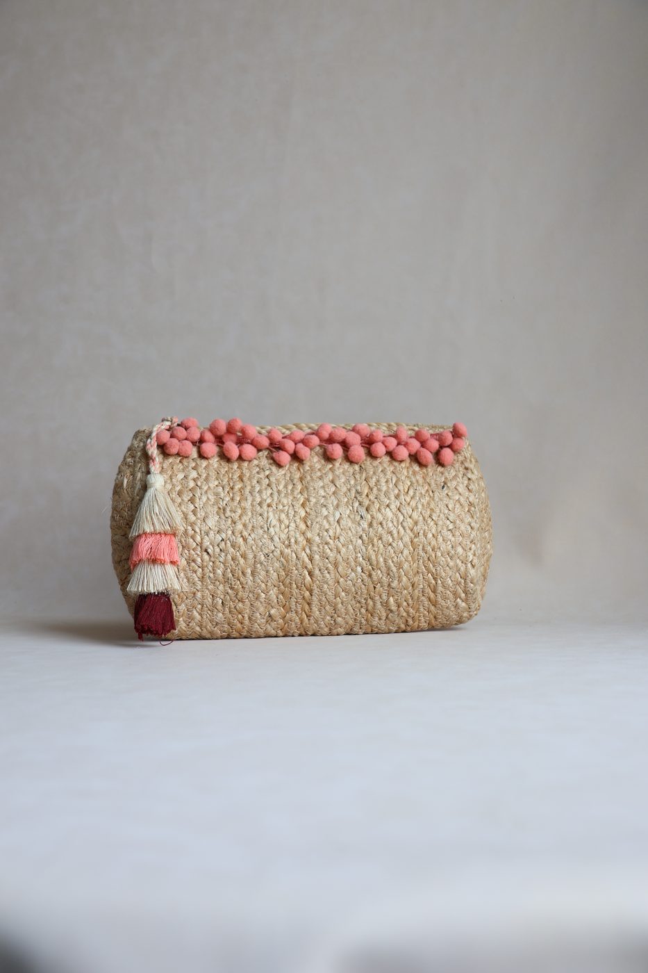 Pom Fringe Clutch by Indi Roots