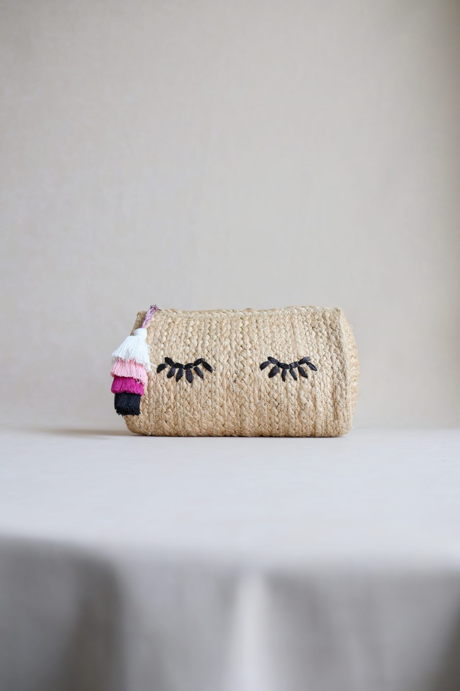 Wink Embroidered Clutch by Indi Roots