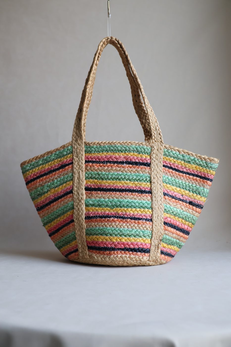 Rainbow Basket Tote by Indi Roots