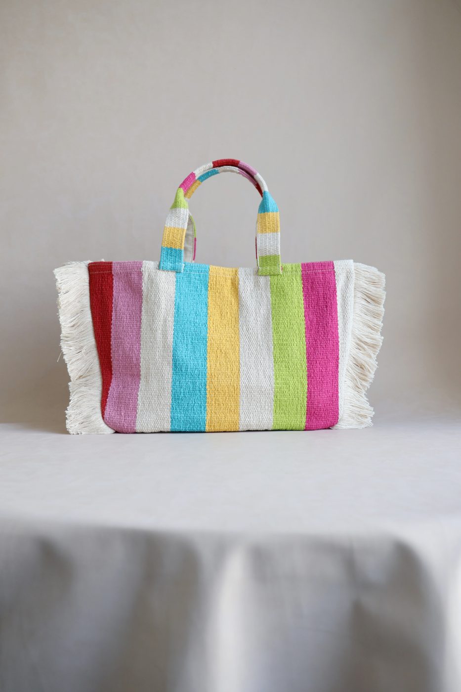 Sorbet Stripe Tote by Uniqa