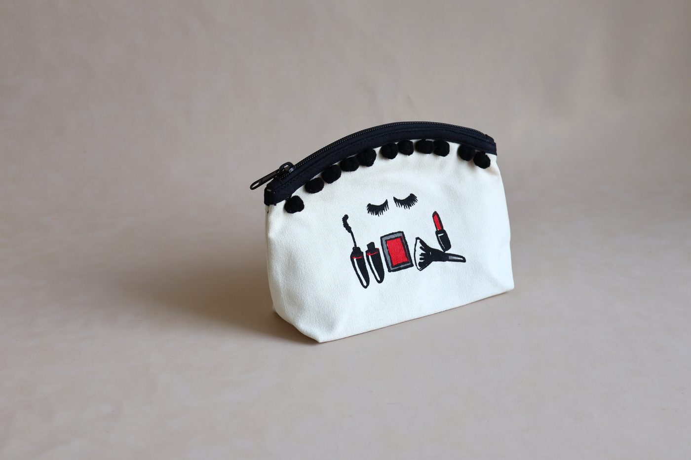 Lipstick Sketch Zip Pouch by Uniqa