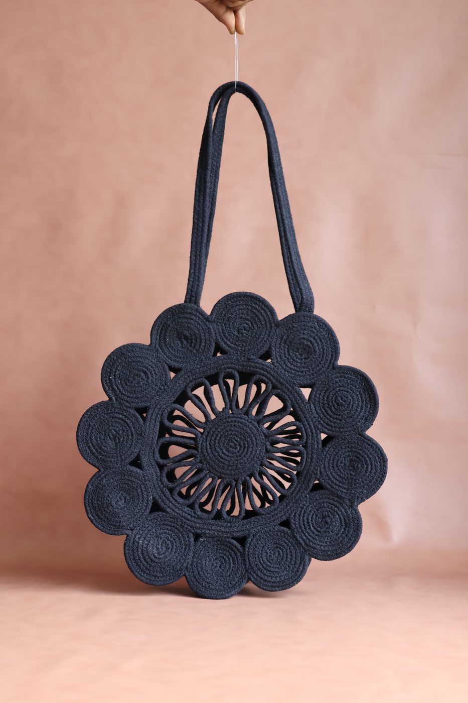 Pleated Bloom Tote by Uniqa