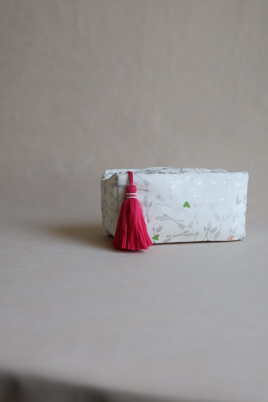 Pink Tassel Boxy Pouch by Uniqa