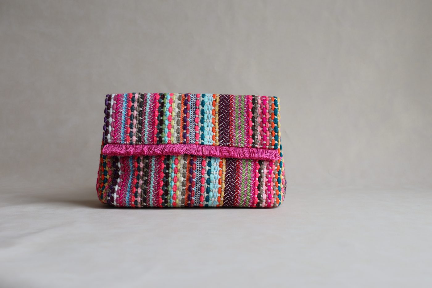 Fuchsia Fiesta Clutch by Uniqa